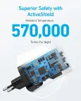 Anker 335 USB-C sieninis įkroviklis 67 W, 3 lizdai su kabeliu 1,5 m nuotrauka 4