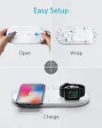 Bevielis kroviklis Anker PowerWave+ su laikrodžio Apple Watch laikikliu nuotrauka 4