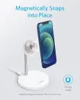 ANKER PowerWave 2 Magnetic 2-in-1 MagSafe bevielis kroviklis nuotrauka 4