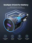 UGREEN 75W 12-24V USB-A + 2xUSB-C QC3.0 PD3.0  automobilinis įkroviklis nuotrauka 4
