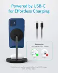 ANKER PowerWave 2 Magnetic 2-in-1 MagSafe bevielis kroviklis nuotrauka 5