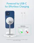 ANKER PowerWave 2 Magnetic 2-in-1 MagSafe bevielis kroviklis nuotrauka 5