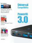 ANKER PowerPort Atom III Slim 2x USB-C 2x USB-A kroviklis, 65W nuotrauka 5