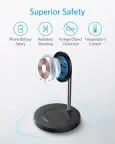 ANKER PowerWave 2 Magnetic 2-in-1 MagSafe bevielis kroviklis nuotrauka 6