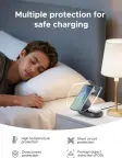 UGREEN Zapix 15W Qi2 „MagSafe“ 2-in-1 magnetinė belaidė įkrovimo stotelė telefonui ir ausinėms nuotrauka 6