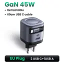 UGREEN 45W 3 jungtis  - buitinis įkroviklis nuotrauka 6