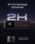 INIU Power Bank 25000mAh 100W išorinis akumuliatorius nuotrauka 7