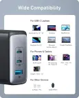 Anker Gan Kroviklis 100W 3 Ports USB-C 2x USB-A 1 nuotrauka 7